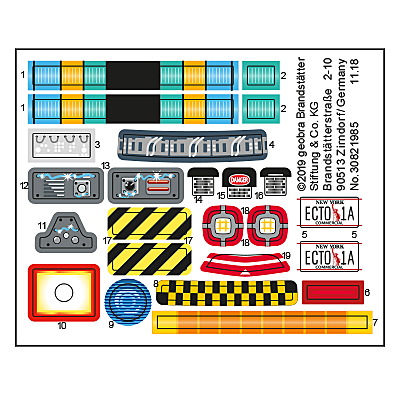 30821985_sparepart/Etikett 70170 "Ghostbusters Ecto-1A"